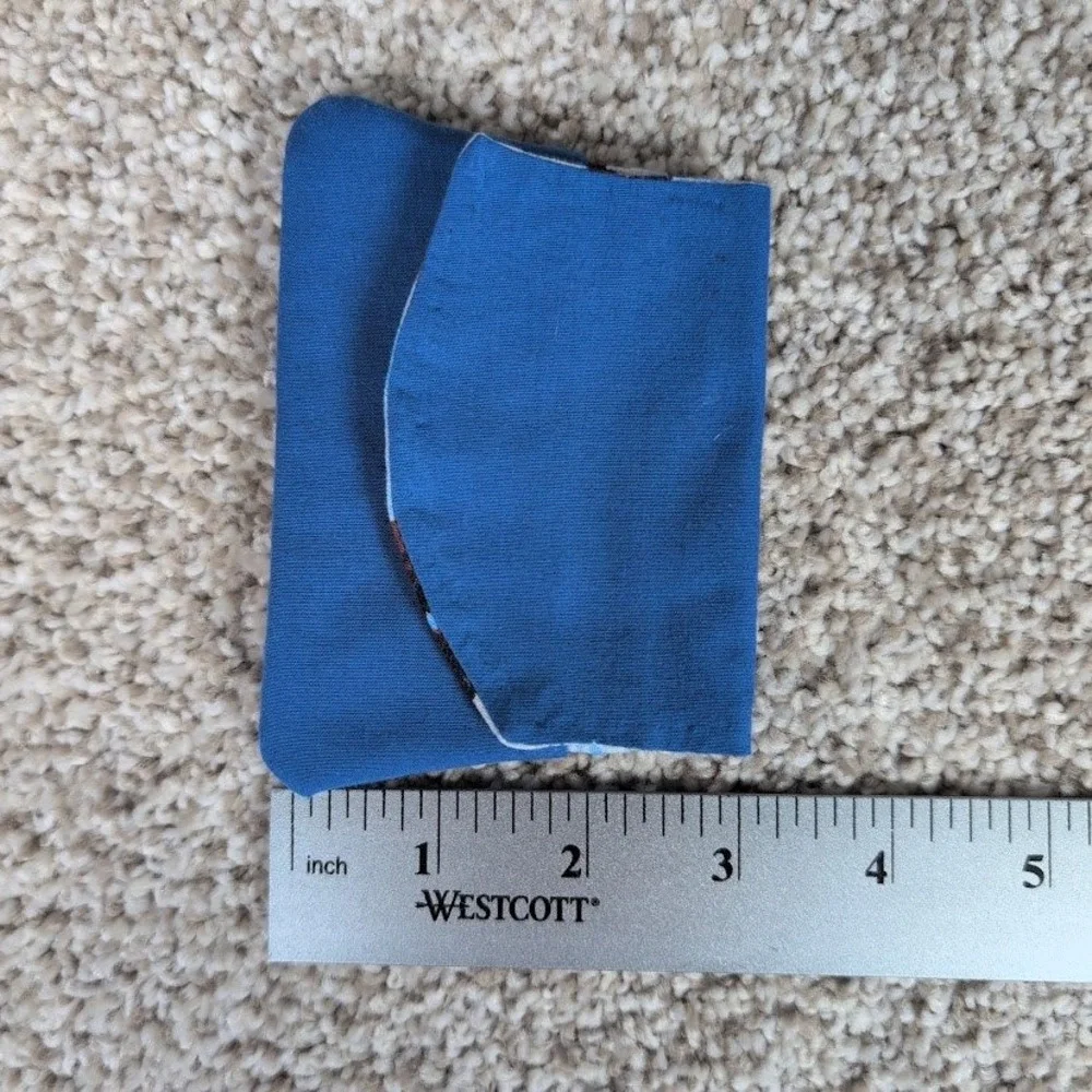 Handmade Pocket Wallet Blue/Eagles Print‎ Credit Card Holder Small Purse